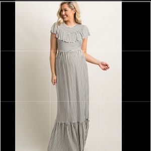 5/$25- Pinkblush Maternity maxi dress